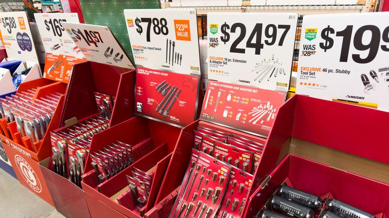 Items in sale bins at Home Depot