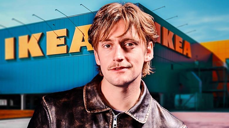 Gustaf Westman in front of IKEA store