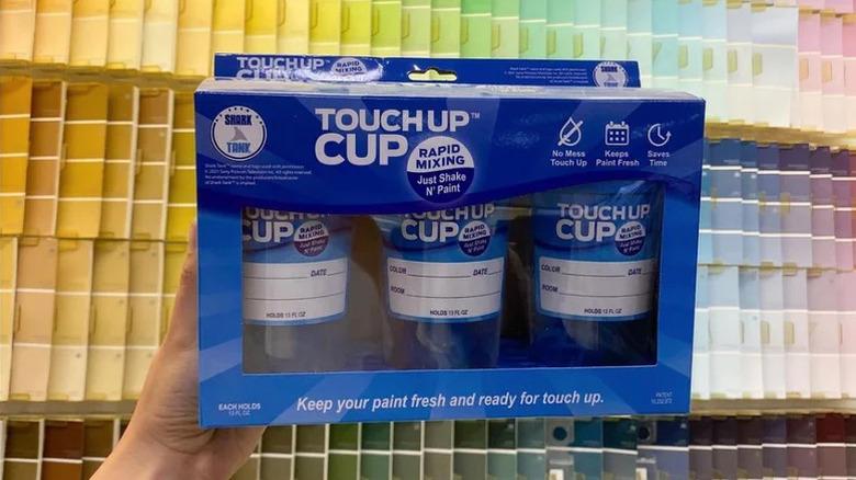 Touch Up Cup tumblers in paint aisle